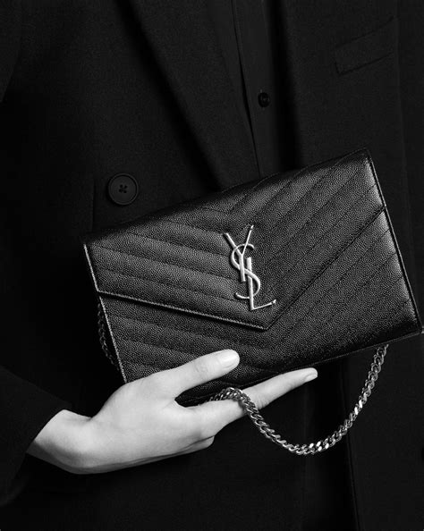 ysl wallet on chain reviews|saint laurent monogram matelassé leather wallet on chain.